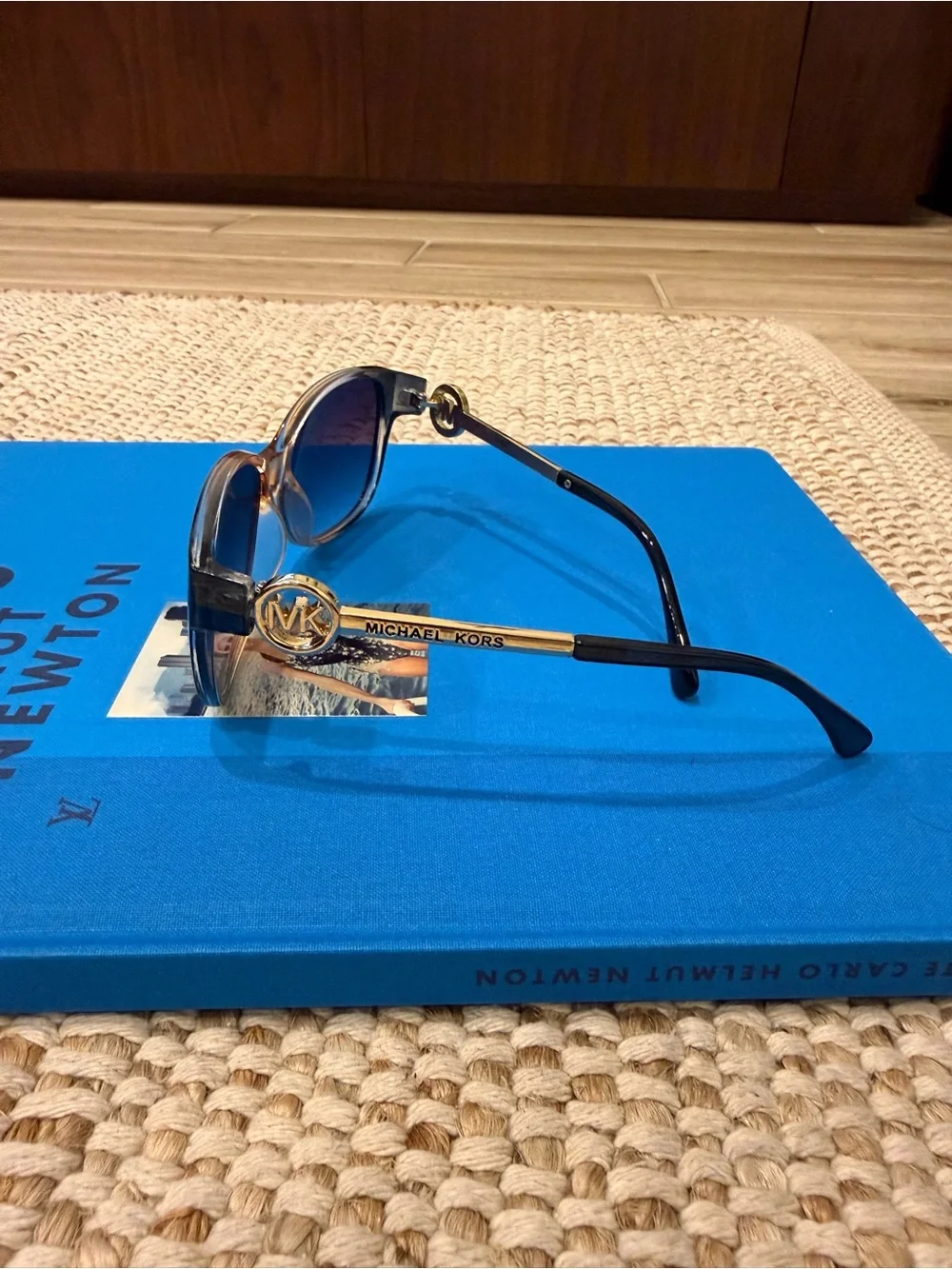 Vintage Michael Kors oversized two-tone butterfly sunglasses